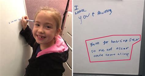 8 Year Old Thanks Mum For Having Sex To Conceive Her