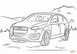 Audi Coloring Q7 Pages Printable Drawing sketch template