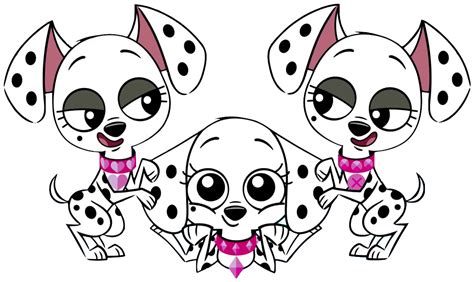 triple d are a group of female dalmatian triplets and major characters