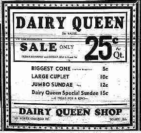 dairy queen newspaper ad dairy queen queen shop vintage restaurant