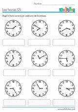 Reloj Ejercicio Fichas Pegatinas Practicar Edufichas Relojes Tercero Hoja Primaria Grado Agujas Decir Colocar Espagnol Sencillos Educativas Calendario Matematicas Telling sketch template