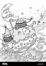 Mudge Sheep Starry sketch template