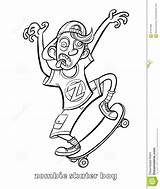 Skateboard Marvelous sketch template