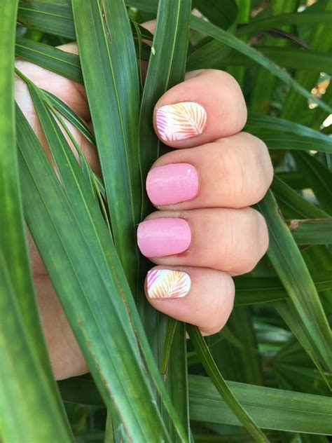 pink palms nail polish wraps nail polish strips etsy palm nails