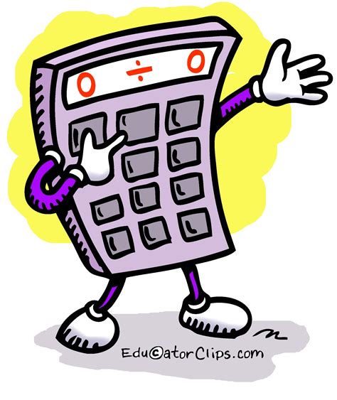 fun friendly calculator clip art