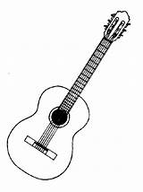Guitar Clip Clipart Electric Guitars Outline Cliparts Acoustic Cartoon Drawing Line Monochrome Library Musical Gif Fault Views Original Poppin Sidewalk sketch template