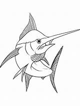Coloring Marlin Pages Swordfish Fish Printable Color Getdrawings Print Getcolorings sketch template