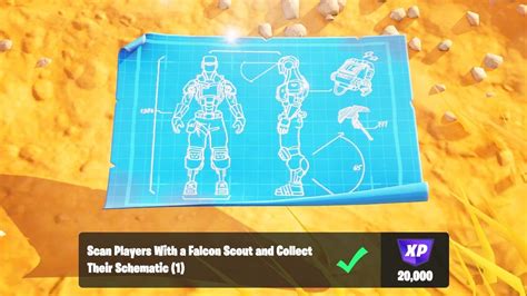 scan players   falcon scout   schematic  fortnite
