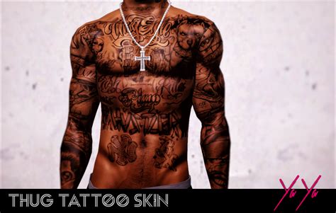 Sims 3 Cc Finds For Me — Urban Sim Boutique Thug Tattoo