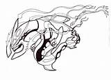 Rayquaza Carnivine Legendary sketch template