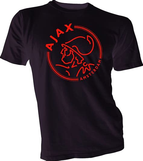 afc ajax amsterdam football club soccer  tee shirt red logo size  xl   shirts  mens