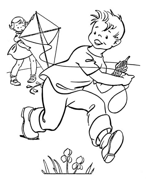 kite coloring pages printable   kite coloring pages