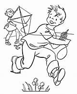 Kolorowanki Marzec Dzieci Pipa Printemps Kites Activities Kite Coloriages Insertion sketch template