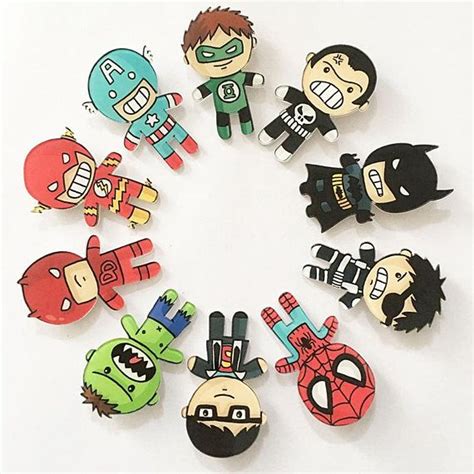 Super Hero Pin Set These Amazing Pins Are Perfect For