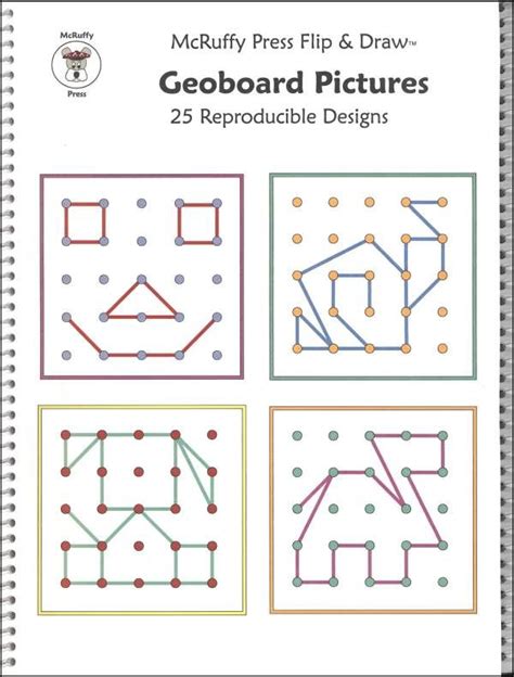 geoboard patterns preschool pinterest
