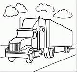 Trailer Drawing Coloring Truck Pages Drawings Horse Getdrawings sketch template