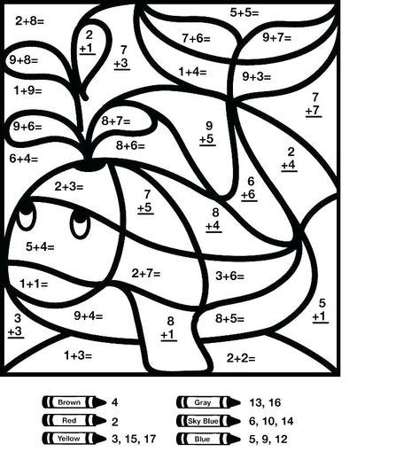addition coloring pages kindergarten math coloring worksheets math