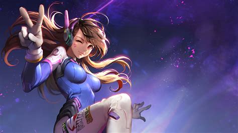 brown haired female game character digital wallpaper overwatch video