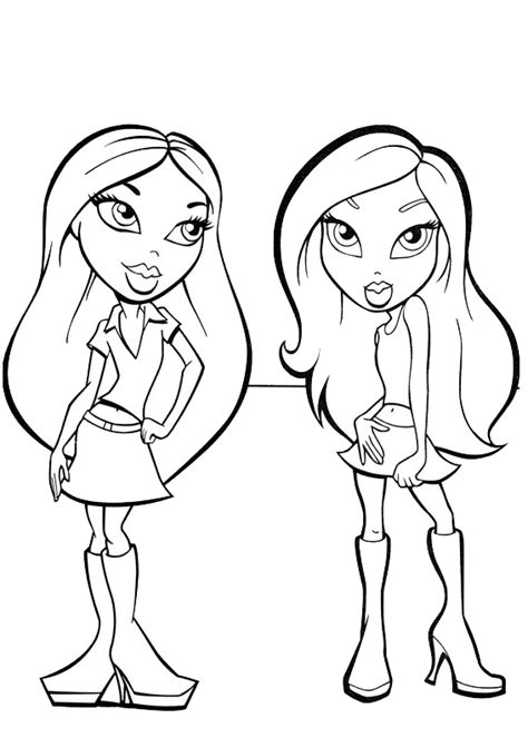 bratz coloring pages learn  coloring