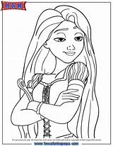 Rapunzel Coloring Tangled Pages Disney Princess Movie Hmcoloringpages Books Printable Pony Little Characters Popular sketch template