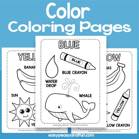 color coloring pages learning colors easy peasy  fun membership