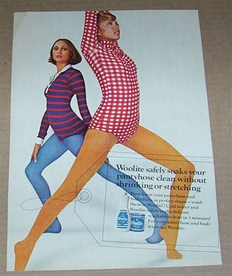 1972 Print Ad Page Woolite Pantyhose Laundry Susan Blakely Vintage