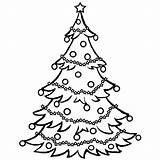 Tree Coloring Christmas Pages Kids Color Printable Print Chrismas Trees Drawing Holiday Clip Clipart sketch template
