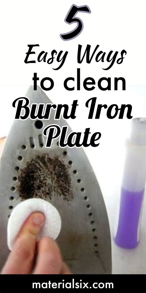 clean iron plate  burnt materialsixcom cleaning iron