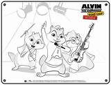 Alvin Chipmunks Coloring Chipmunk Genial Frisch Chipettes Toolkit Disegni Colorare Movie Superstar Brittany sketch template