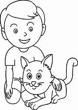 Cat Boy Coloring Pages Boys Sheets Choose Board Baby Printable sketch template