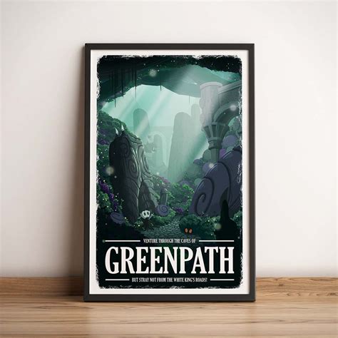 greenpath hollow knight travel poster  dlc artwork