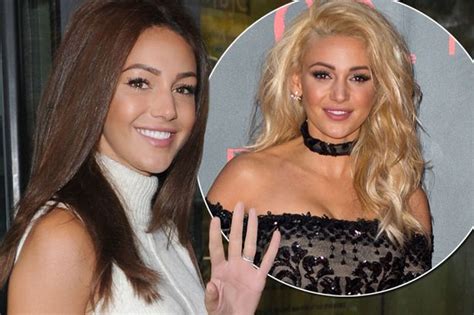 michelle keegan ditches blonde for natural brunette locks as she steps out after denying mark