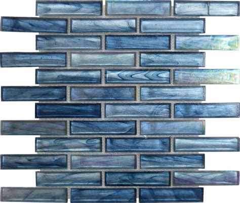 iridescent blue glass tile blue sea glass backsplash tile oasis tile