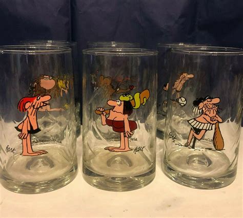 vintage arbys bc comics ice age collectors series glasses