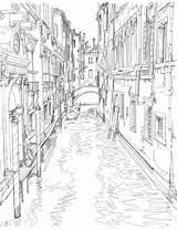 Coloring Adults Venice Pages Book Adult Scenery Visit Issuu Printable Colorat sketch template