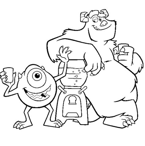 monster  coloring pages mike sally   monsters