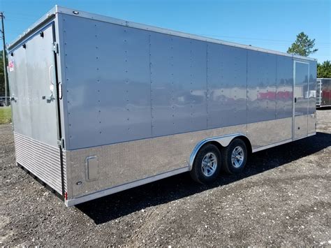 cargo trailers  sale silver  car trailer ad  usa cargo trailer