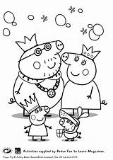 Peppa Pig Colouring Coloring Pages Printable Family Friends Sketch Printables Sheet Color Print Kids Huge Plus Getcolorings Inspiration Getdrawings Cute sketch template