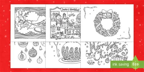 twinkl colouring pages christmas learn   draw  color