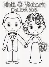 Coloring Wedding Pages Printable Couple Kids Color Sheets Print Colouring Activity Book Bride Anniversary Weddings Clipart Groom Personalized Template Pdf sketch template