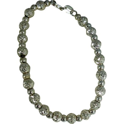 sterling silver italian milor ball bracelet  sill tribal trading  kjuneo jewelry