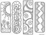 Bookmarks Coloring Printable Color Bookmark Colouring Kids Pages Print Diy Classroomdoodles Libros Book Para Books Separadores Template Reading Adult Doodles sketch template