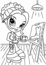 Coloring Pages Girl Frank Lisa Printable Kids Coloring4free Print Adults Girls Painting Colorkid Draws Glamour Popular sketch template