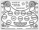 Word Worksheets Phonics Family Coloring Fun Sounds Words Vol Vowel Short Ch Families Ai Th Ee Ea Color Printable Sh sketch template