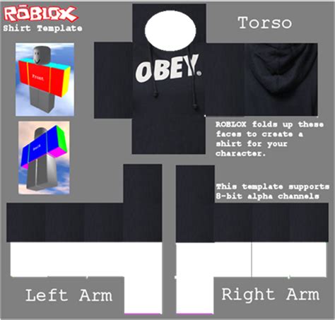 roblox shirt template png