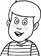 Talking Coloring Template Mouth Boy Pages sketch template