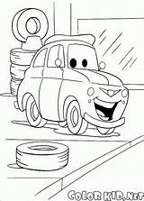 Coloring Hornet Hudson Luigi Tire Owner Piston Cup Shop Cars Pages Print sketch template