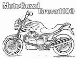 Coloring Pages Motoguzzi Motorcycle sketch template
