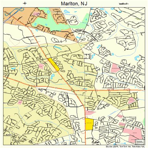 marlton  jersey street map