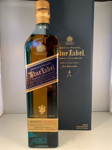 johnnie walker blue label rum whisky van den bos